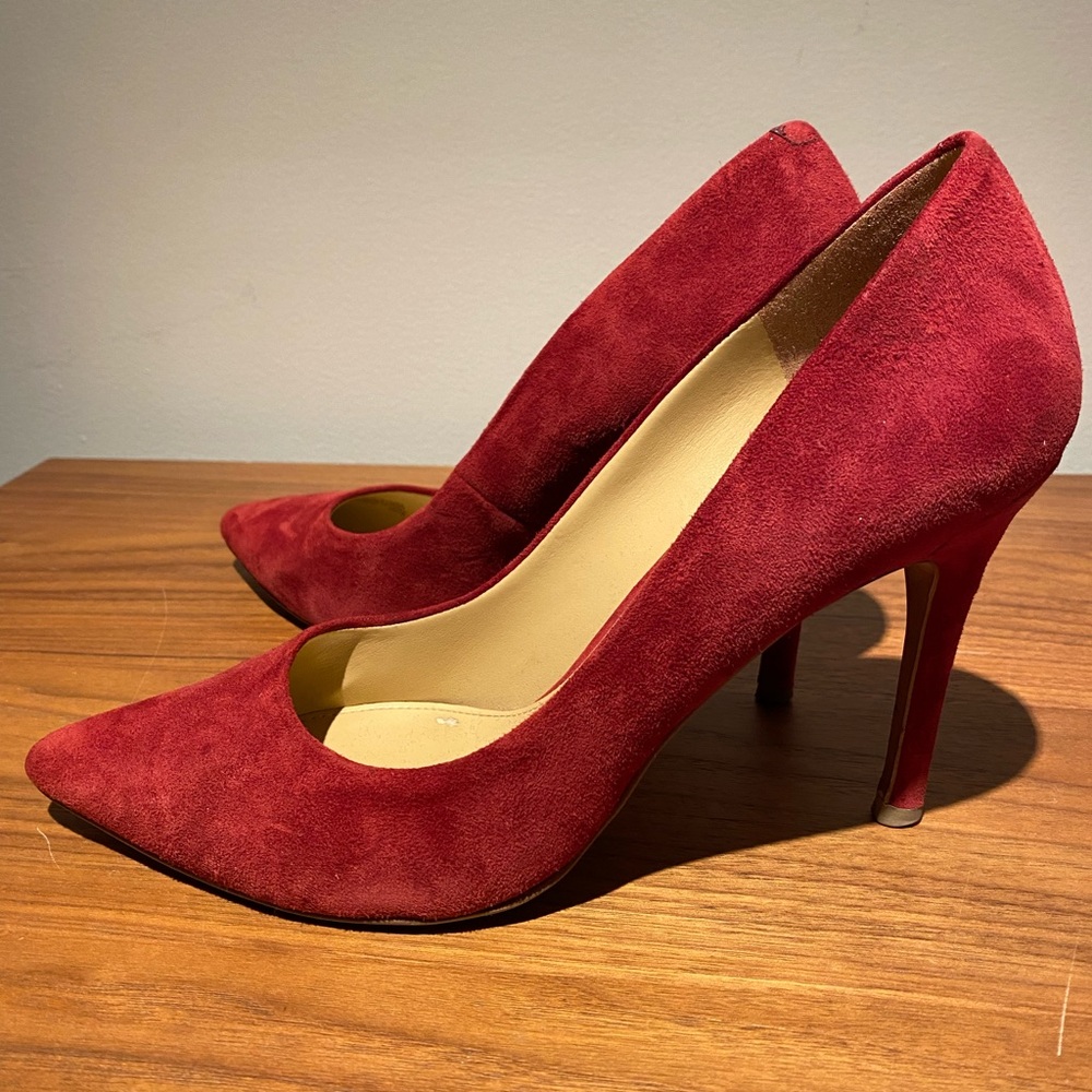 Michael Kors burgundy Suede Heels